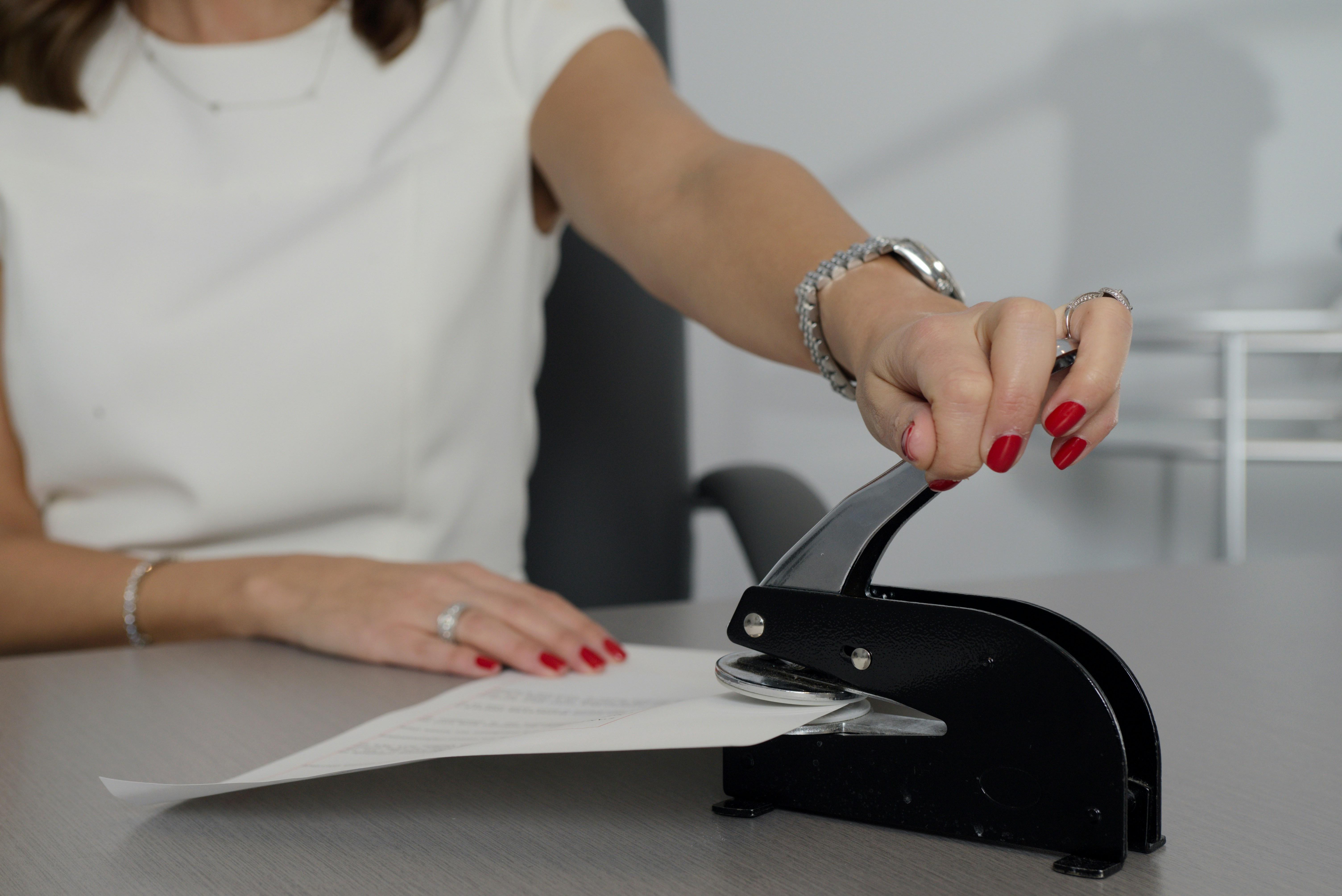 Notary stamp and documents for general notarization